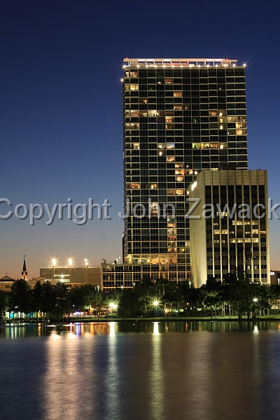 IMG_8417.JPG - Downtown Orlando & Lake Eola  at Night
