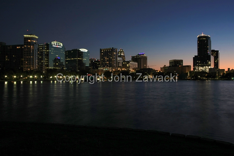 Orlando_sunset_8218.jpg - Downtown Orlando & Lake Eola Sunset Panorama